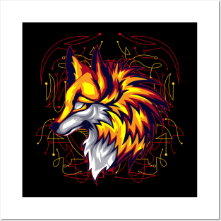 wolf gift for animal fan lover Posters and Art